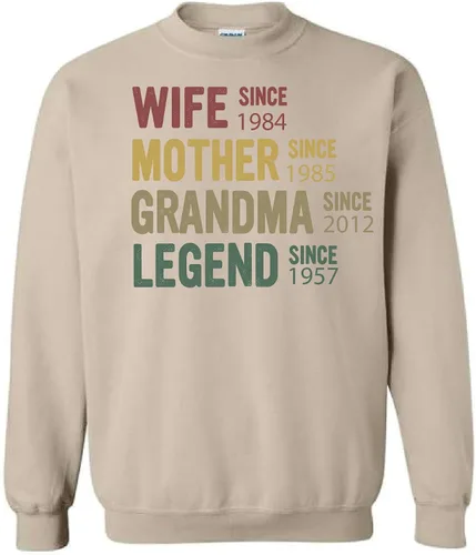 Vista 29 de Sudadera con capucha personalizada con diseño de línea de tiempo de la familia vintage