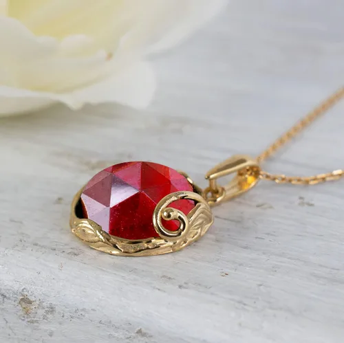 Vista 9 de Collar de piedras preciosas chapado en oro de 14 quilates para mujer, collares de oro de 14 quilates para mujer, oro sobre plata esterlina 925