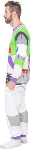 Vista 2 de Toy Story Buzz Lightyear All The Buzz - Conjunto de pijama y pantalones para disfraz, Blanco