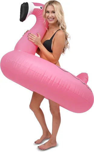 Vista 7 de GoFloats Flamingo Pool Float Party Tube - Inflatable Rafts, Adults