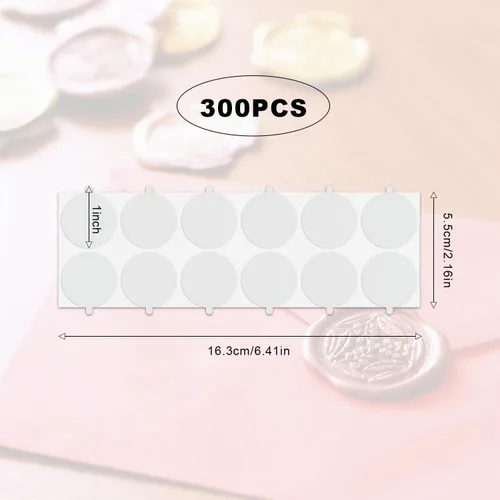 Vista 2 de 300 adhesivos de doble cara, adhesivo transparente de fuerte adherencia