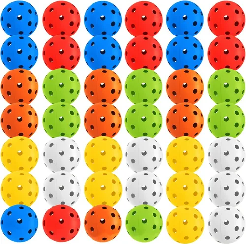 Vista 27 de Paquete de 6 pelotas de pickleball deportivas para exteriores - 40 pelotas de pickleball - Bolas de pickleball de EE. UU. aprobadas por USAPA