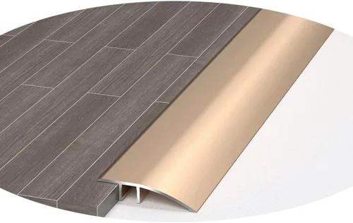 Vista 5 de HCZION 1 tira de umbral para puerta, tira de transición de aluminio, tira de transición de piso, rampa de umbral de alfombra, reductor de umbrales