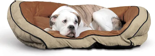 Vista 7 de K&H Pet Products Sofá cama para mascotas grande azul/gris, 28 x 40 pulgadas