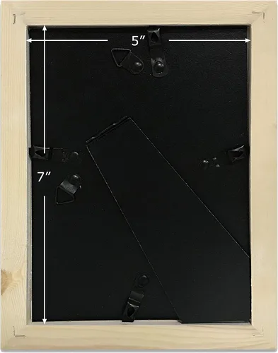 Vista 7 de Art Emotion - Portarretratos de madera maciza con vidrio reforzado de 2 mm, ganchos para colocar en horizontal o vertical