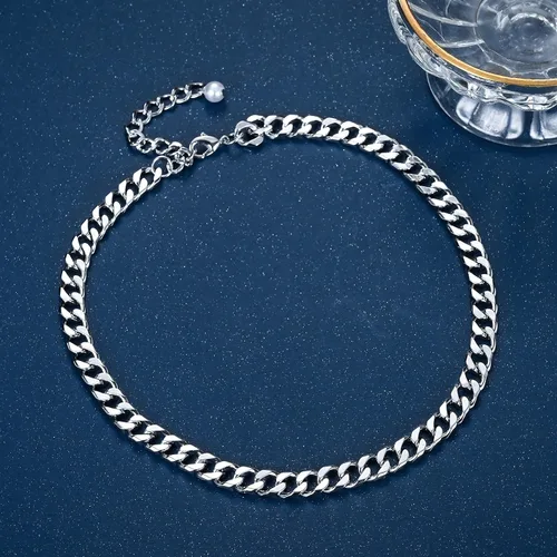 Vista 5 de LILIE&WHITE Collar de cadena de oro para mujer, cadena de serpiente, collar de espiga de oro, gargantilla de oro, collares de moda, regalo