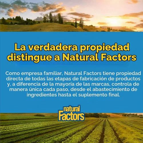Vista 7 de Natural Factors Aminoácido de L-glutamina micronizado 1000 mg, 90 cápsulas