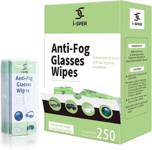 Vista 7 de 70 toallitas antivaho para lentes, prehumedecidas individuales envueltas para lentes, con una caja de transporte, toallitas de pantalla