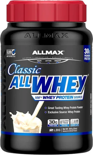 Vista 16 de ALLMAX AllWhey Classic - Proteína de suero en polvo, chocolate, 2 libras Supports Lean Muscle Growth, Enhances Recovery, 30g Whey Protein, Gluten