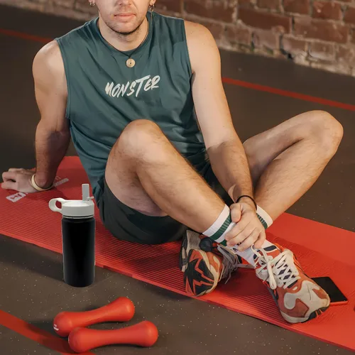 Vista 6 de Tapa de popote de repuesto para botella de agua de boca ancha Hydroflask, tapas superiores con popote para accesorios Hydro Flask, tapa de popote