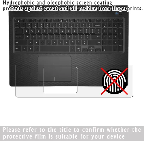 Vista 3 de Paquete de 2 protectores transparentes, compatibles con Chuwi FreeBook de 13.5 pulgadas, teclado táctil, panel táctil [no protectores de pantalla]