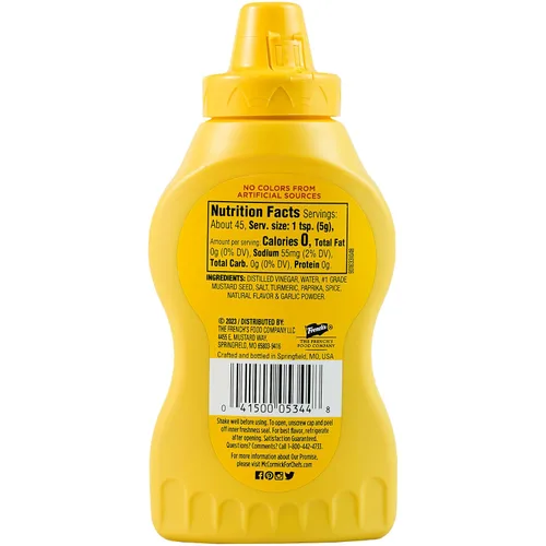 Vista 9 de French's Botella exprimible clásica de mostaza amarilla, 8 onzas (paquete de 12)