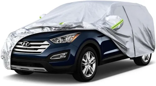 Vista 169 de KouKou Funda impermeable para automóvil SUV adecuada para BMW X1 de 2009 a 2025, 7 capas a prueba de viento para todo tipo de clima, cubierta