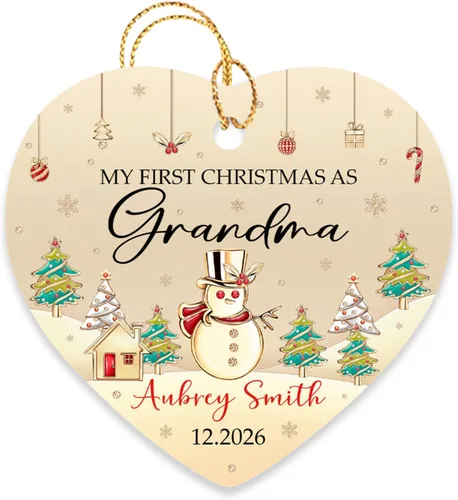 Vista 8 de Adorno personalizado de aniversario de boda número 50, adornos de Navidad de Mr & Mrs Gnomo 2024, adorno de Navidad de aniversario para pareja