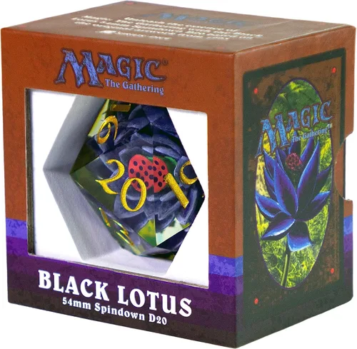 Vista 4 de Magic: The Gathering Black Lotus Spindown - Dados D20 (2.126 in)