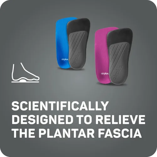 Vista 7 de Airplus Plantillas ortopédicas para fascia plantar, soporte de arco de precisión y amortiguación de gel para espolones de talón, alivio