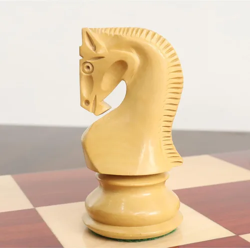 Vista 9 de Royal Chess Mall - Juego de Ajedrez Zagreb Ruso 59' de 3.9" - Solo piezas de ajedrez - Brote doble ponderado de madera de rosa