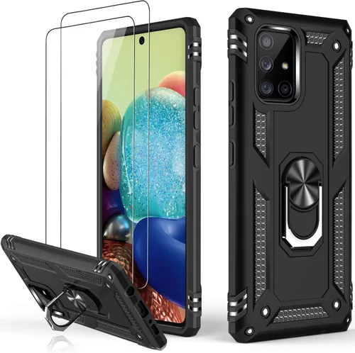 Vista 45 de LUMARKE Funda para Galaxy A51 4G con Protector de Pantalla, Pasa Prueba de Caída de 16 pies de Grado Militar, Cubierta Protectora para Teléfono