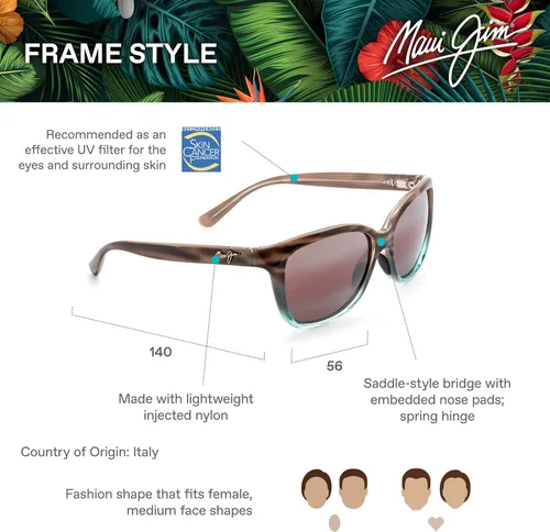 Vista 17 de Maui Jim Gafas de sol Starfish Cat Eye para mujer