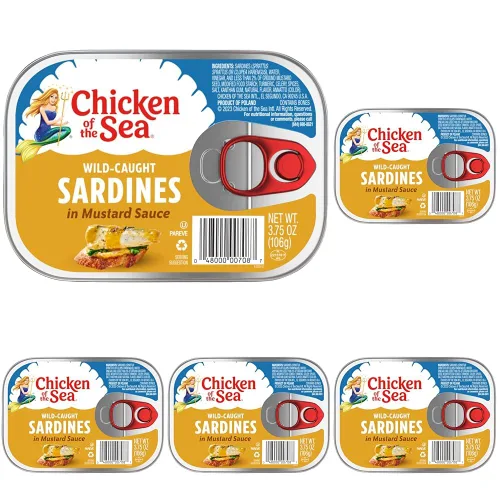 Vista 14 de Chicken of the Sea - Sardinas en salsa picante de Louisiana, 3.53 onzas. Paquete (Caja de 36), Sardinas capturadas en el medio silvestre