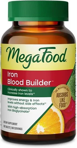 Vista 11 de MegaFood Suplemento de hierro constructor de sangre, apoyo energético