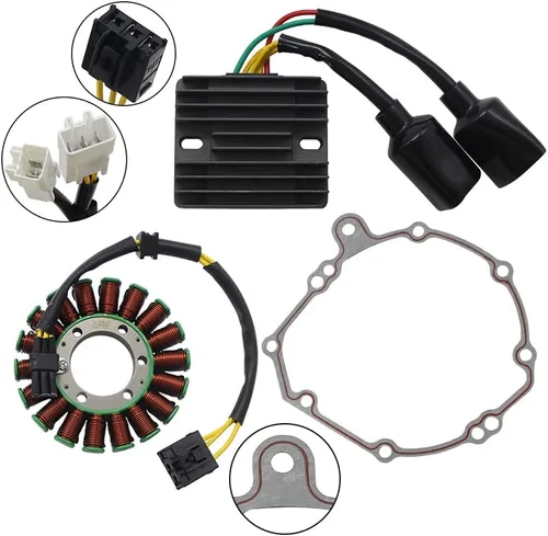 Vista 2 de El estator y el regulador de la motocicleta rectificador y junta es adecuado para Honda 31120-MEL-013 31120-MEL-D22 31100-MEL-315 31600-MEL-013
