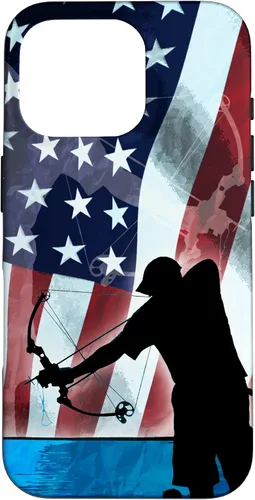 Vista 20 de Bowfishing American Flag Bow Hunting for Fish bowfisher Case for iPhone 17
