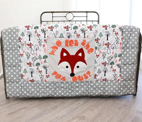 Vista 3 de HuggaBuddies Fox Minkie - Mochila de dormir súper suave con diseño de zorro Manta de zorro con peso para niños, 55 pulgadas de ancho x 72 pulgadas