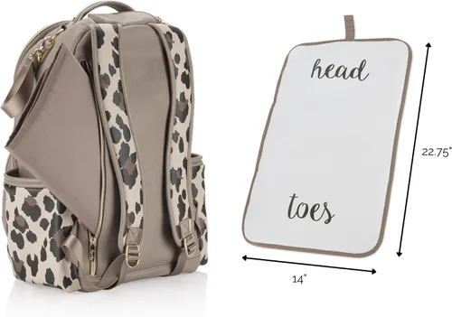Vista 6 de Itzy Ritzy Mochila unisex para bebé, leopardo