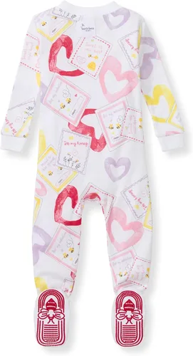 Vista 63 de Burt's Bees Baby Pijama para bebé niña, 100% algodón orgánico, pijama de una pieza, overol diagonal con cremallera, ajuste cómodo