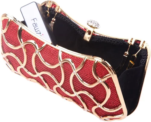 Vista 7 de Fawziya Bolso de mano de cristal para mujer con asa