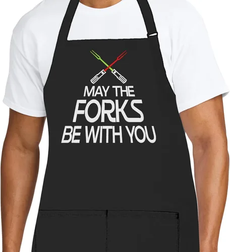 Vista 23 de Delantal de chef personalizado para hombres, diseño bordado personalizado, cocina profesional, barbacoa, parrilla, para papá, decorado en Estados