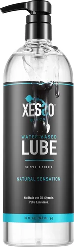 Vista 10 de XESSO Lubricante a base de agua de 8.3 onzas líquidas, totalmente natural e hipoalergénico sin glicerina ni parabenos, pH equilibrado, gel de masaje