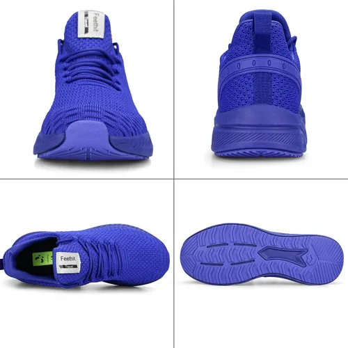 Vista 4 de Feethit - Tenis de correr modernos para hombre antideslizantes, ligeros, transpirables y de malla