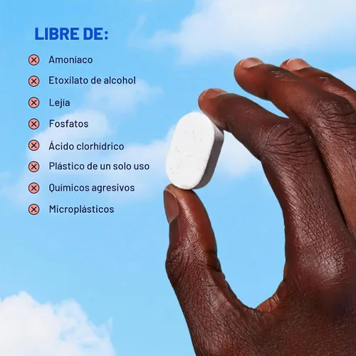 Vista 7 de BLUELAND Limpiador en aerosol para baño, paquete de 4 recargas, eucalipto menta