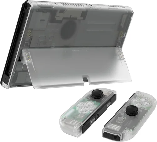 Vista 65 de eXtremeRate DIY Full Set Shell for Nintendo Switch OLED, Replacement Console Back Plate & Kickstand, Custom NS Controller Housing with Full Set