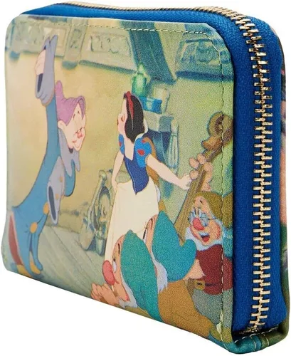Vista 2 de Loungefly Disney Snow White Scenes - Cartera con cremallera, Multicolorido, Disney - Cartera con cremallera y cremallera blanca