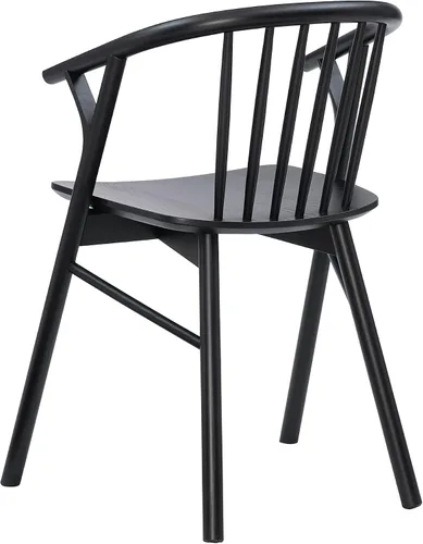Vista 15 de Linon Breeanne - Silla de comedor con respaldo y silla de montar Windsor color negro