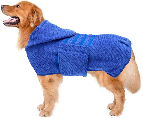 Vista 12 de Geyecete Pineapple Grid - Toalla de baño súper absorbente para perros y gatos, de secado rápido, color verde, talla XS