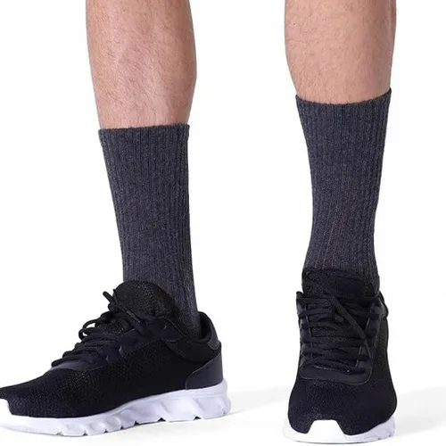 Vista 6 de CelerSport - Calcetines deportivos para botas de trabajo para hombre con Negro
