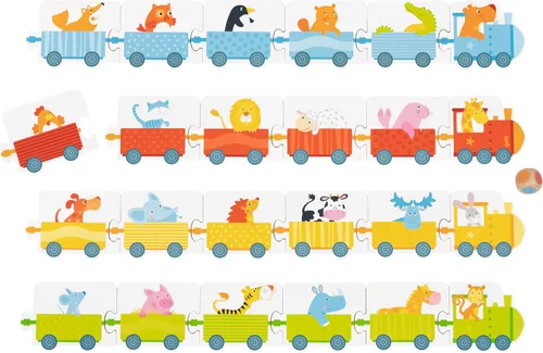 Vista 4 de Goki 56759 Juego de dados con trenes No aplica juegos de mesa, multicolor