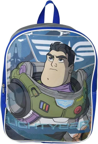Vista 6 de BUDDY N BUDDIES Lightyear - Lonchera rectangular y mochila Buzz Lightyear 15 con parte delantera lisa Multi colorido Buzz Lightyear