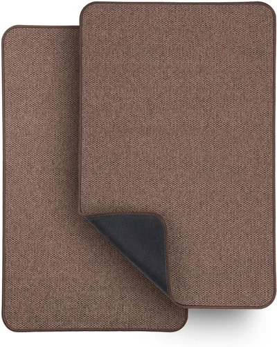 Vista 48 de Tapete de baño ultrafino, con base de goma, antideslizante, secado rápido, lavable a máquina, pelo bajo, absorbente, para ducha exterior, fregadero