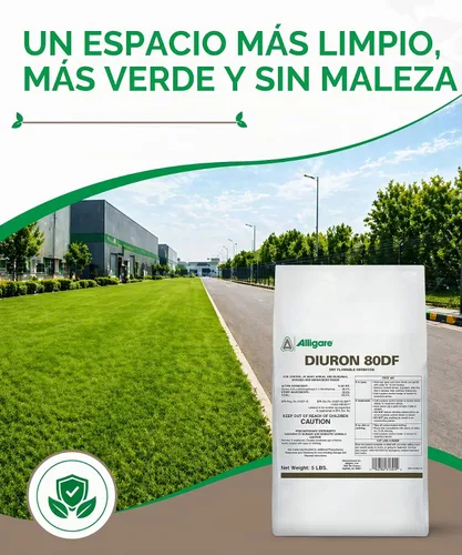 Vista 6 de Alligare Diuron 80 DF Herbicida – Herbicida pre y posemergente para áreas industriales y no cultivadas – Controla hierba de cangrejo, raigrás