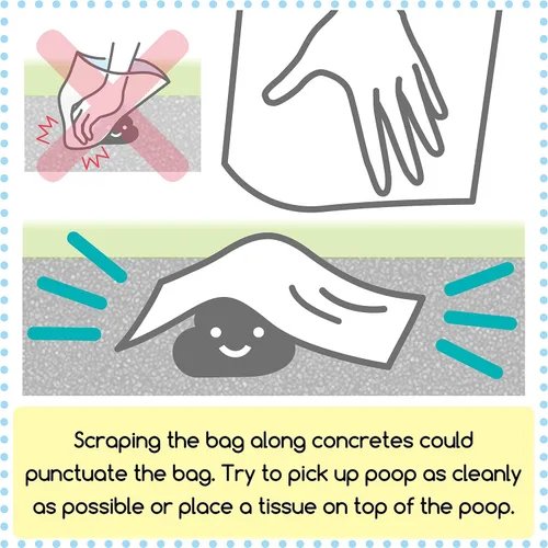 Vista 3 de BOS Amazing Odor Sealing Dog Poop Bags - Duraderas, sin perfume [Tamaño: L, Color: azul claro] (60 unidades, paquete de 1) (60 bolsas)