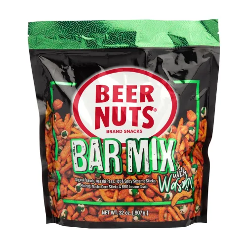 Vista 5 de BEER NUTS Original Bar Mix - Pretzels, Cheese Stix, Sesame Stix, Insane Grain - Bolsa resellable de 20 onzas (paquete de 2)
