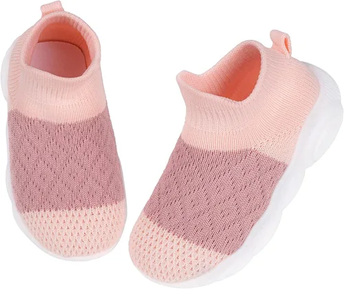 Vista 2 de Zapatos de bebé Pantuflas para niños pequeños, calcetines para niños y niñas, suela antideslizante