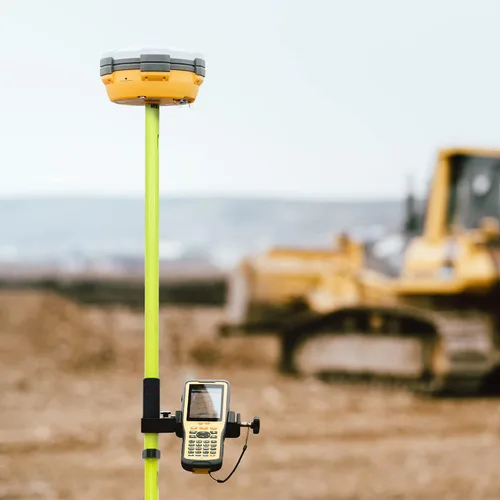 Vista 7 de AdirPro Varilla de aluminio GPS Rover de 6.6 ft Poste GPS de diseño de 2 piezas con rosca de 5/8 "-11 para topografía e ingeniería RTK GPS/GNSS
