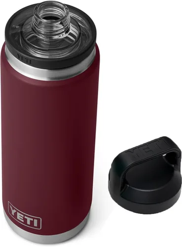 Vista 30 de YETI Rambler - Botella de acero inoxidable, hermética, con aislamiento al vacío y tapa chug, 26 onzas, color amarillo alpino Alpine Amarillo