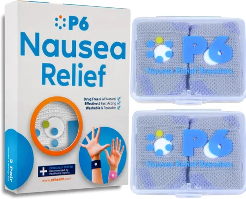 Vista 11 de P6 Bandas de mareo por movimiento para niños, pulseras para niños antináuseas, crucero por mar, viajes, enfermedades del automóvil, alivio natural